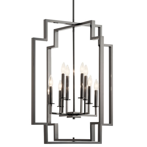 Downtown Midnight Chrome Four-Light Chandelier, image 4