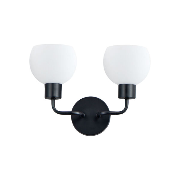 Coraline Black Two-Light Wall Sconce, image 1