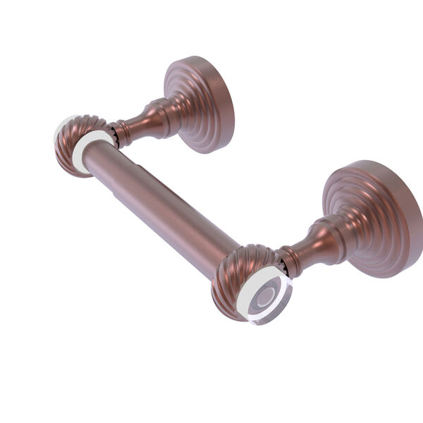 Pacific Grove Antique Copper Two-Inch Two Post Toilet Paper Holder with Twisted Accents, image 1