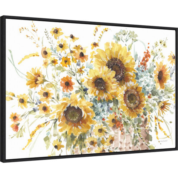 Lisa Audit Black Sunflowers Forever 01 33 x 23 Inch Wall Art, image 2