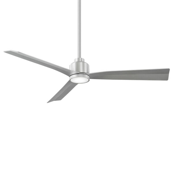 Clean Brushed Aluminum 52-Inch LED Ceiling Fan, image 1