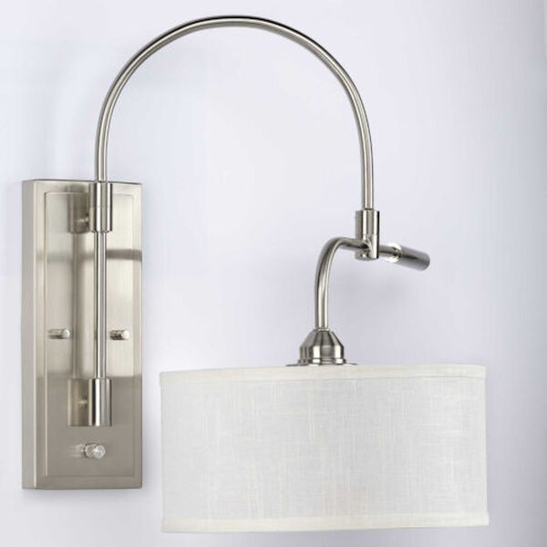 Anna Brushed Nickel One-Light Wall Sconce, image 6