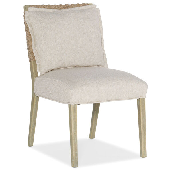 Surfrider Natural Woven Back Side Chair, image 1