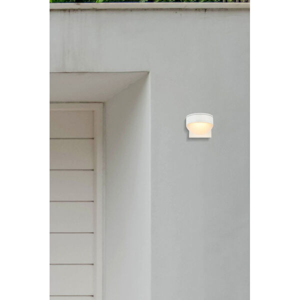 Raine White 340 Lumens Eight-Light LED Outdoor Wall Sconce, image 6