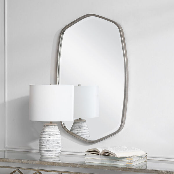 Duronia Brushed Silver Mirror, image 1