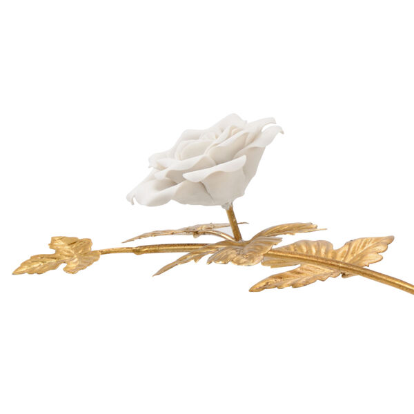 Gold and White Large Rose Stem, image 2