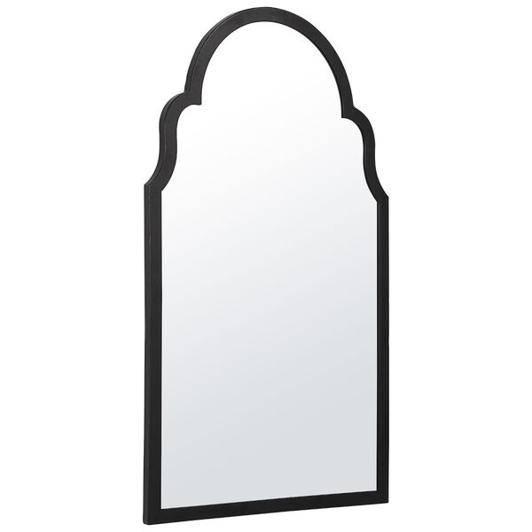 Aster Satin Black Arch Wall Mirror, image 4