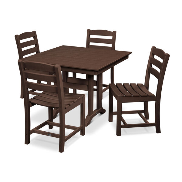 La Casa Cafe Trestle Side Chair Dining Set, 5-Piece, image 1