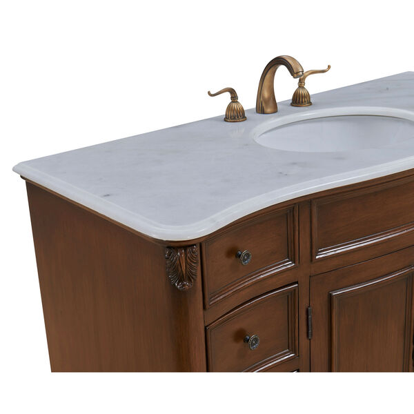 Windsor Teak 48-Inch Vanity Sink Set, image 6