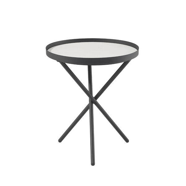 Trebent Gray and Black Side Table, image 1