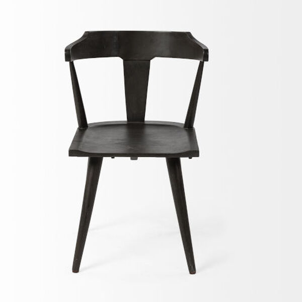 Calvin Black Wooden Dining Chair, image 2