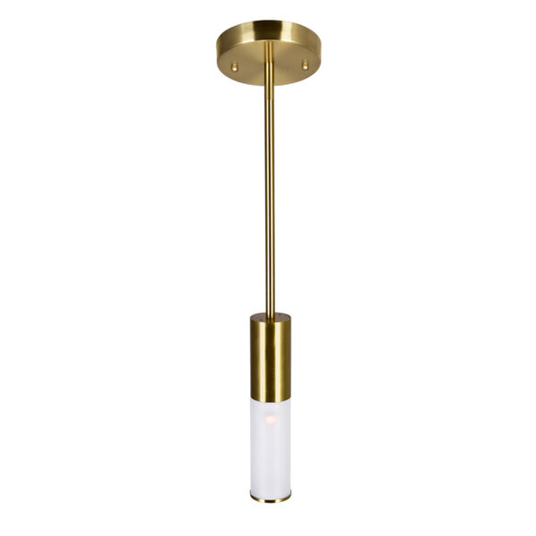 Pipes Brass LED Mini Pendant, image 2