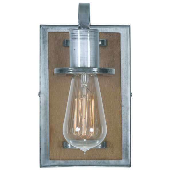 Lofty Wheat and Steel 5-Inch One-Light Bath Sconce, image 3