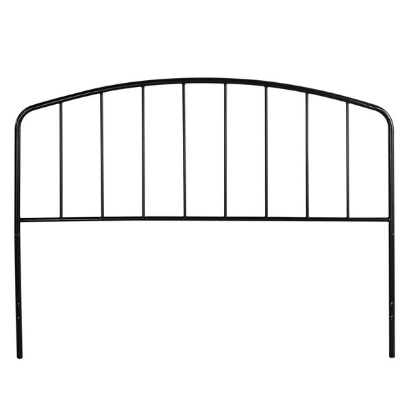 Tolland Black 61-Inch Metal Headboard with Arched Spindle Design and Frame, image 6