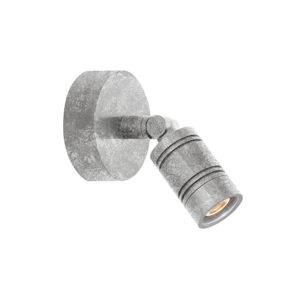 Bullet Head Galvanized LED Outdoor Monopoint Wall Sconce, image 1
