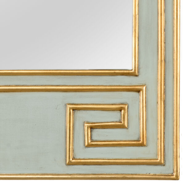 Bradshaw Orrell Mint Green and Gold Greek Hall Mirror, image 2