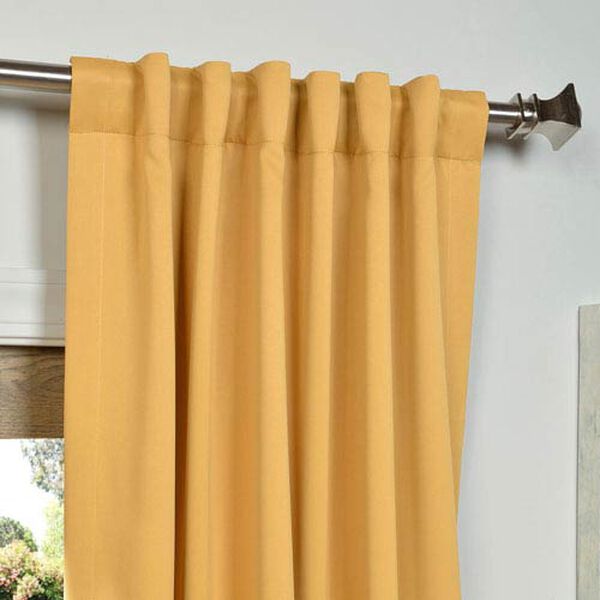 Marigold Yellow 50 x 84-Inch Blackout Curtain Pair 2 Panel, image 3