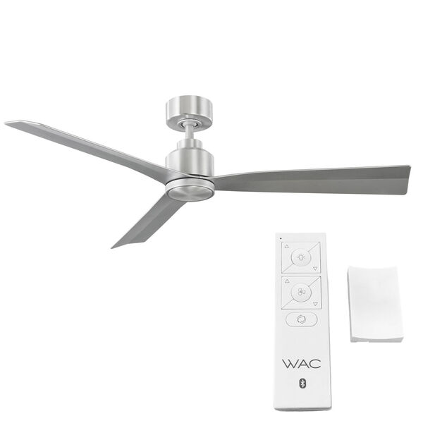Clean Brushed Aluminum 52-Inch Ceiling Fan, image 3