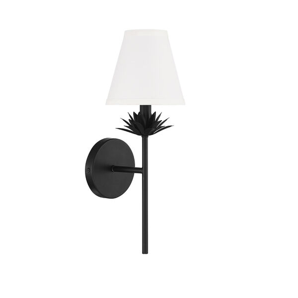 Lowry Matte Black 17-Inch One-Light Wall Sconce, image 2