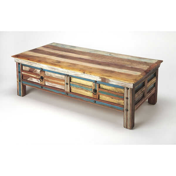 Reverb Painted Rustic Coffee Table, image 1