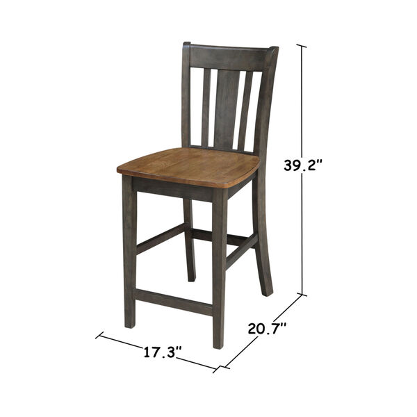 San Remo Hickory and Washed Coal Counterheight Stool, image 5