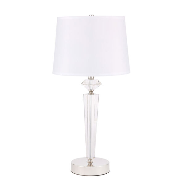 Annella Polished Nickel 14-Inch One-Light Table Lamp, image 3