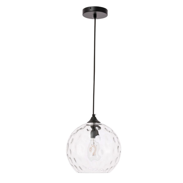 Cashel Black 10-Inch One-Light Pendant with Clear Glass, image 3
