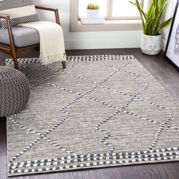 Ariana Medium Gray Rectangle 6 Ft. 7 In. x 9 Ft. Rug, image 2