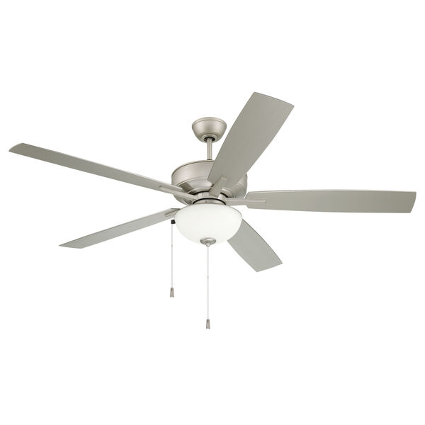 Super Pro Painted Nickel 60-Inch LED Ceiling Fan with White Frost Glass, image 6