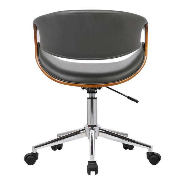 Geneva Chrome Gray Office Chair, image 4