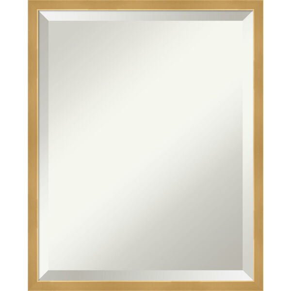 Polished Brass and Gold 17W X 21H-Inch Decorative Wall Mirror, image 1