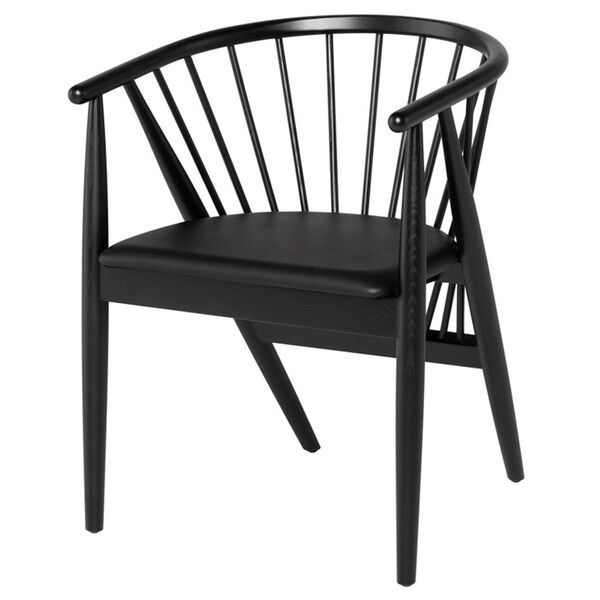 Danson Black Dining Chair, image 2