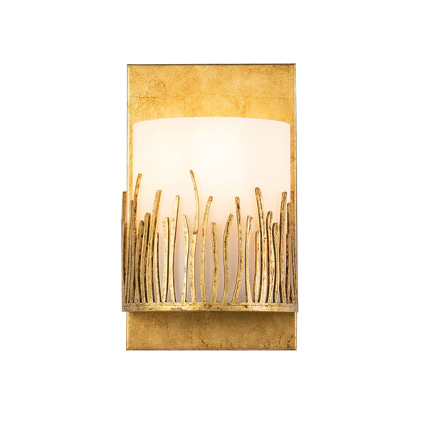 Sawgrass Gold Leaf with Antique One-Light Wall Sconce, image 1