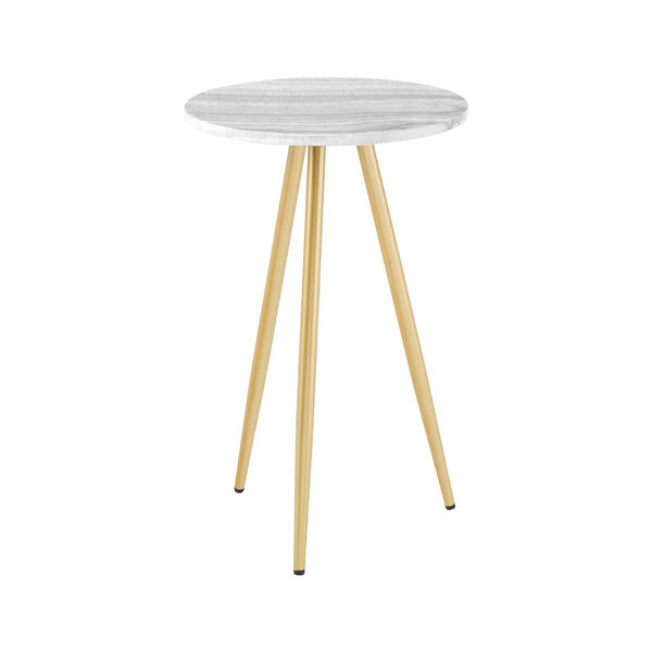 Tilly Gray and Gold Side Table, image 1