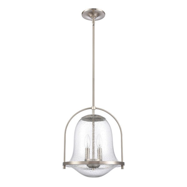 Connection Satin Nickel Two-Light Pendant, image 2