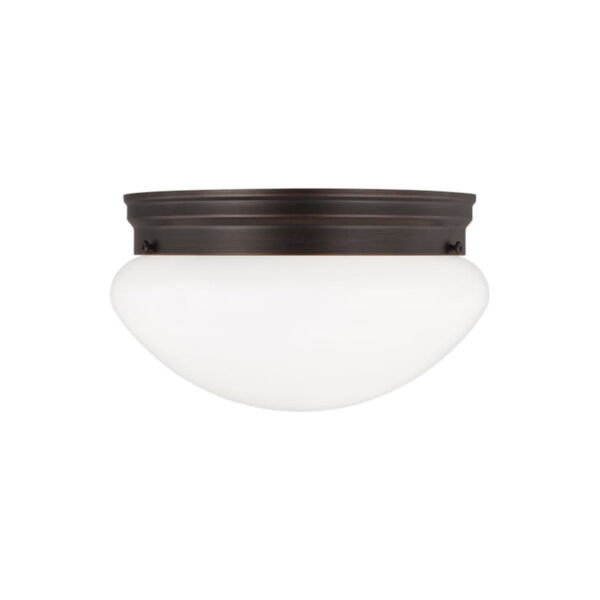 Webster Bronze Two-Light Ceiling Flush Mount without Bulbs, image 2