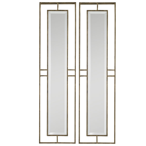 Rutledge Gold Wall Mirror, Set of 2, image 2