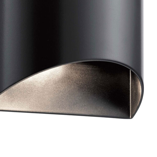 Wesley Black Two-Light LED Outdoor Wall Sconce, image 2