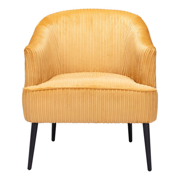 Ranier Yellow and Matte Black Accent Chair, image 3