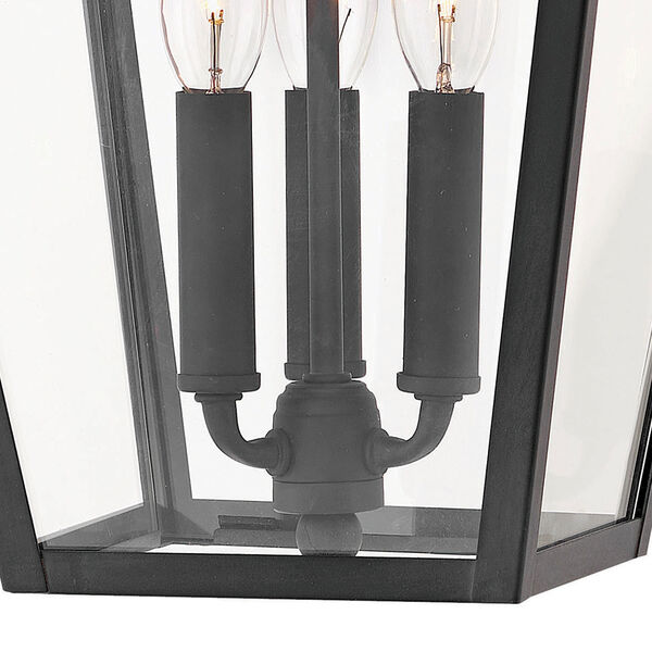 Alford Place Museum Black Three-Light Outdoor Hanging Light, image 2