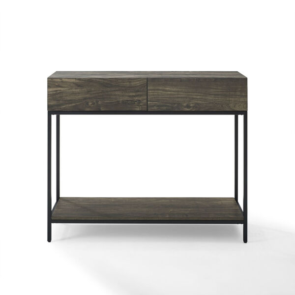 Jacobsen Brown Ash and Matte Black Console Table, image 2