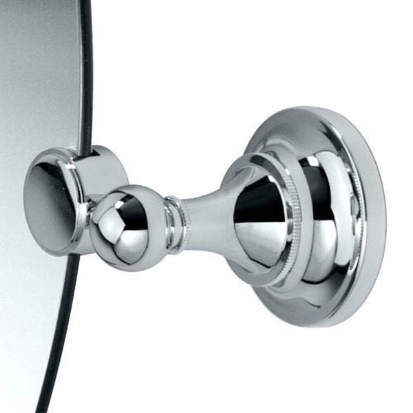 Tiara Chrome Tilting Oval Mirror, image 2