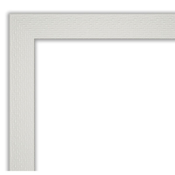 Mosaic White 28W X 64H-Inch Full Length Floor Leaner Mirror, image 2