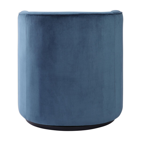 Mallorie Blue Swivel Chair, image 3