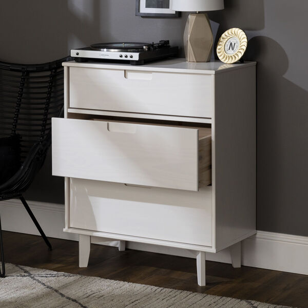 Sloane White Groove Handle Wood Dresser, image 4