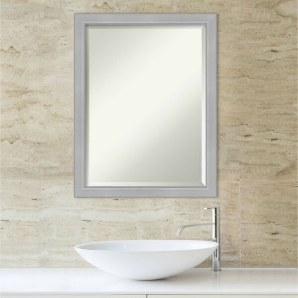 Vista Brushed Nickel 21W X 27H-Inch Bathroom Vanity Wall Mirror, image 5