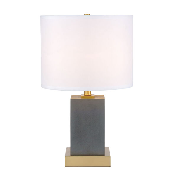 Pinnacle Brushed Brass 13-Inch One-Light Table Lamp, image 1