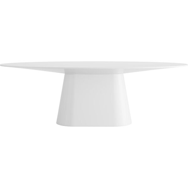 Sullivan Glossy White 95-Inch Dining Table, image 1