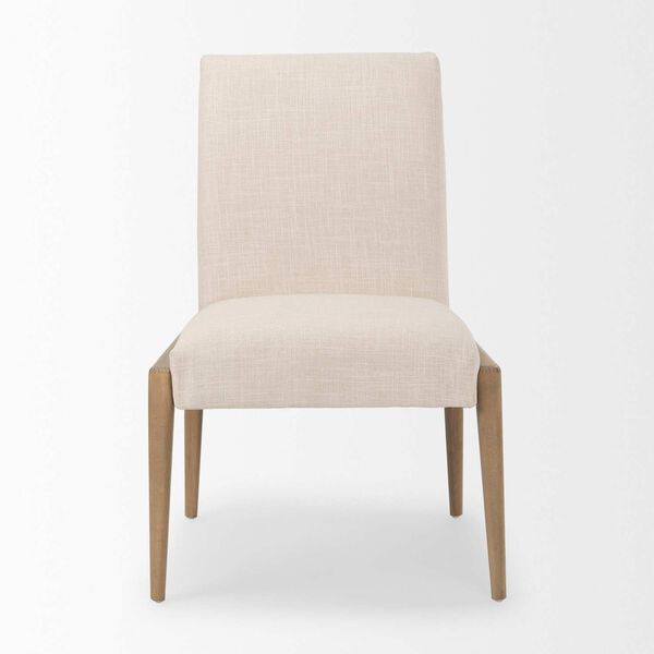 Palisades Cream Upholstery Armless Dining Chair, image 2