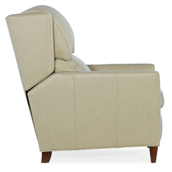 Samuel Beige 32-Inch 3-Way Lounger with Articulating Headrest Pushback Recliner, image 4
